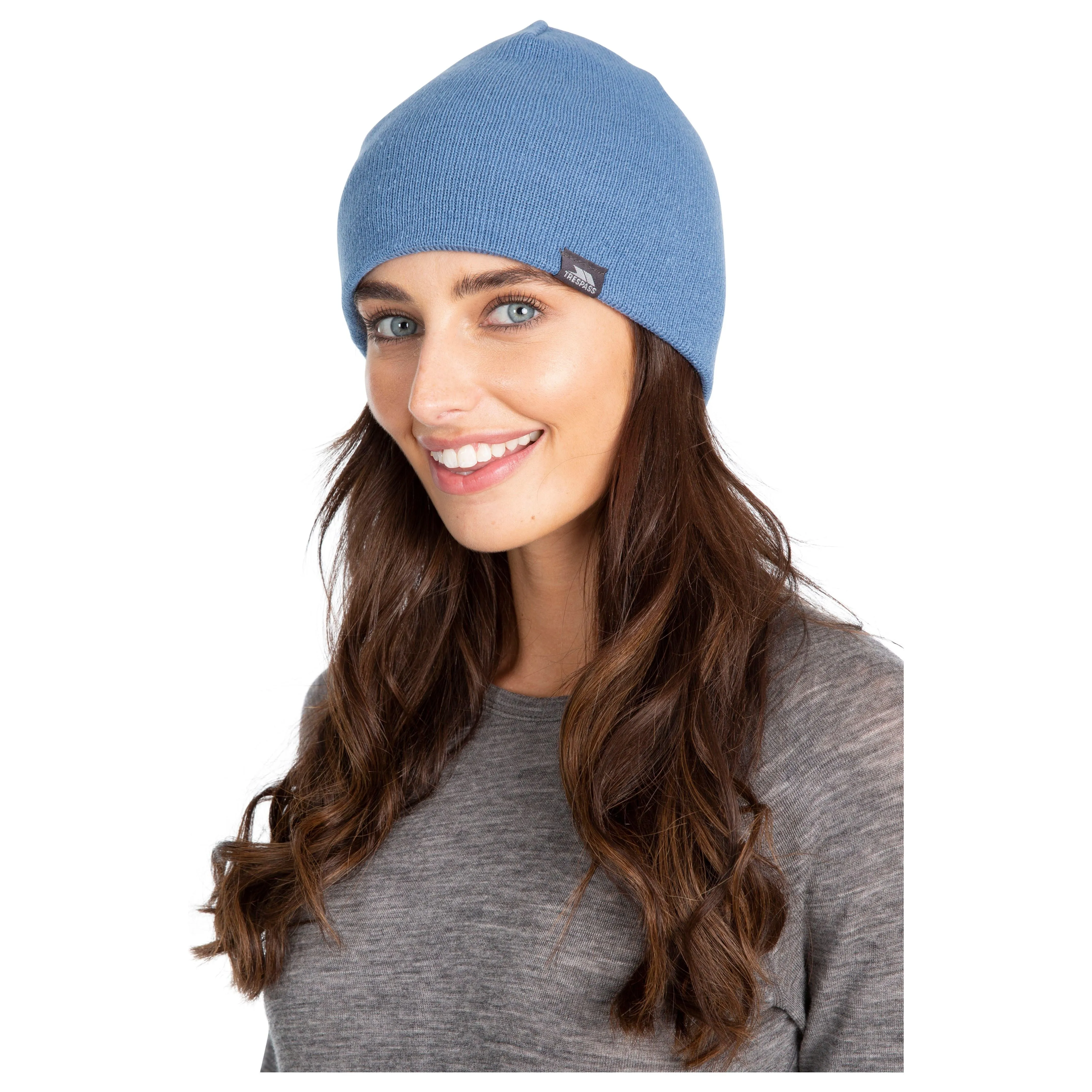 Kezia Women's Reversible Beanie Hat - Denim Blue