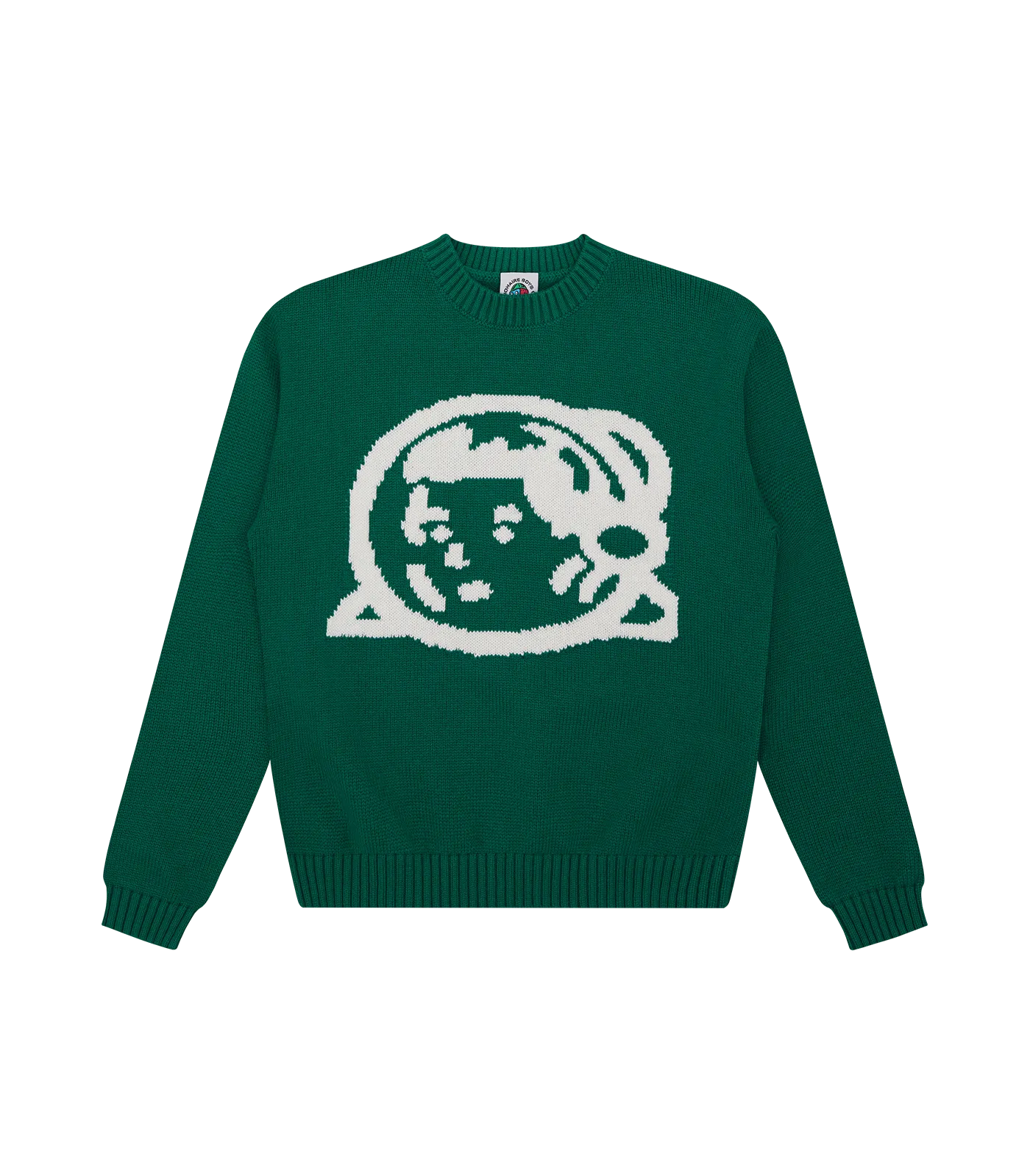 KIDS ASTRO HELMET KNITTED JUMPER - GREEN