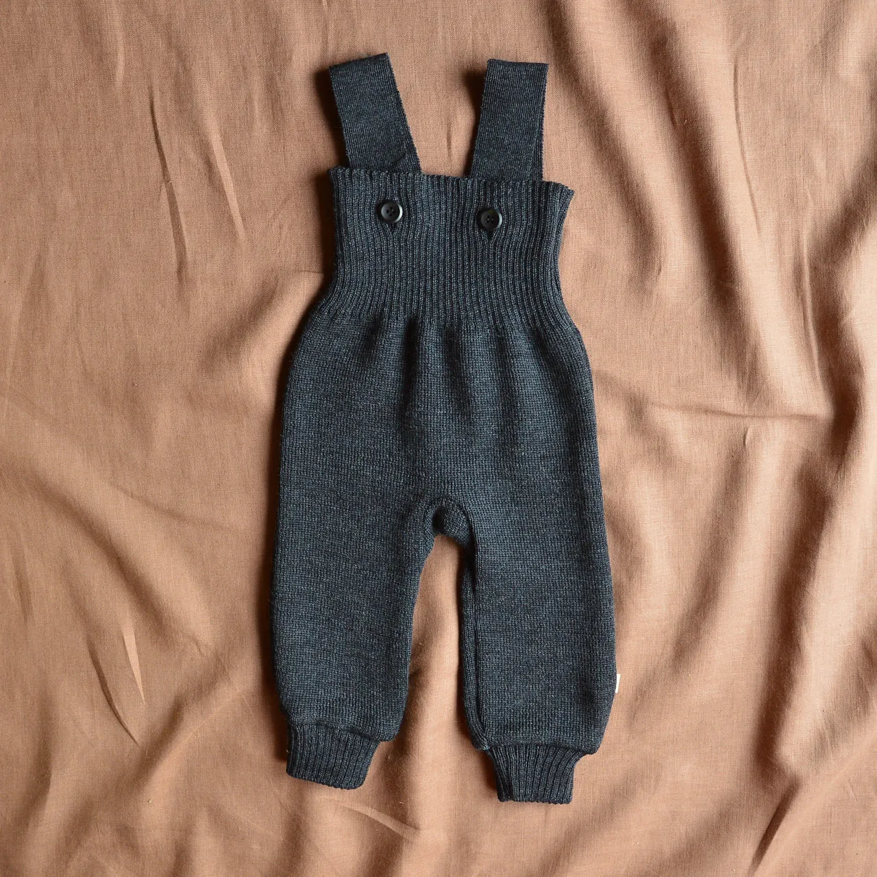 Knitted Dungarees in Organic Merino Wool (3m-3y)