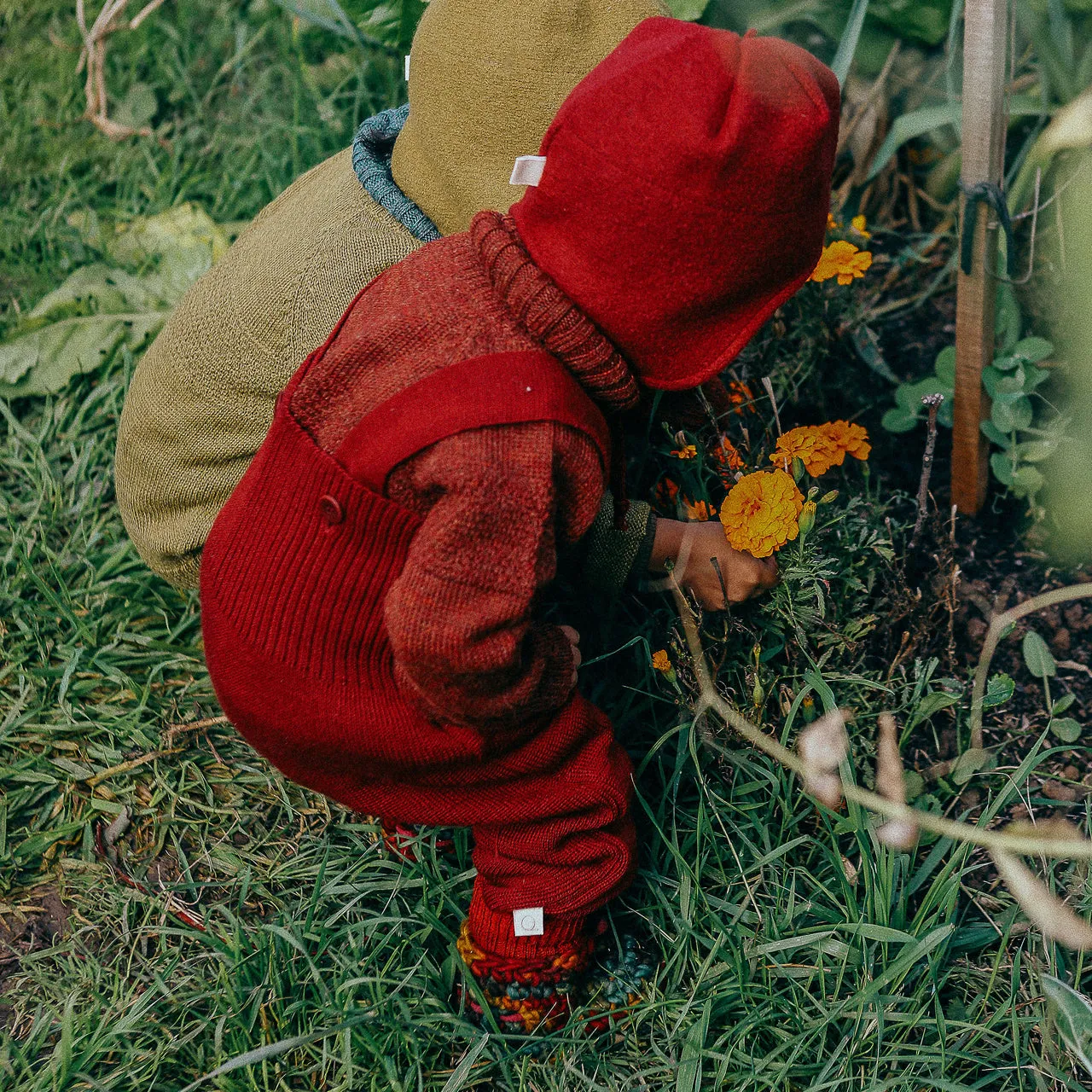 Knitted Dungarees in Organic Merino Wool (3m-3y)