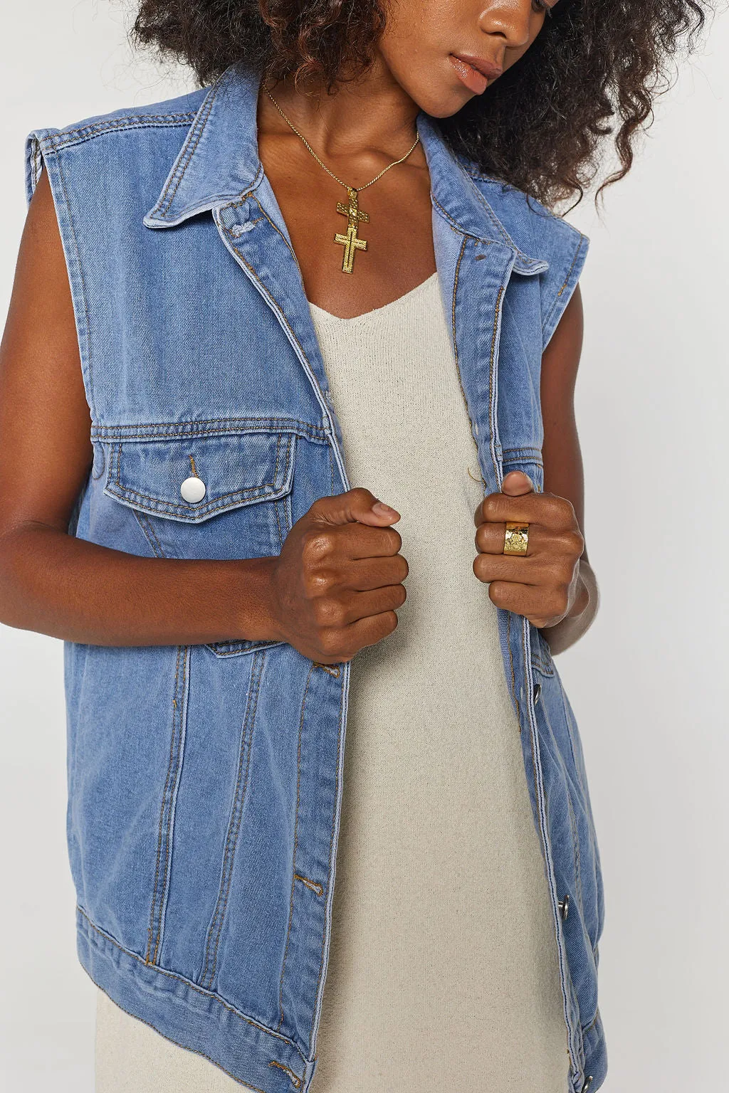 LARA DENIM VEST