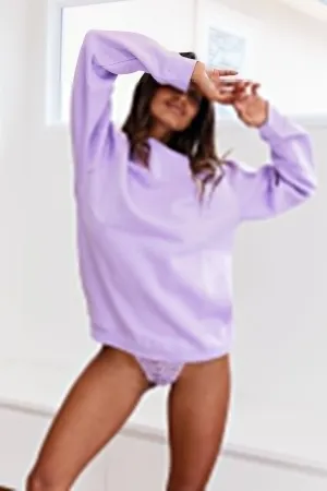 Lilac Crew Neck Jumper