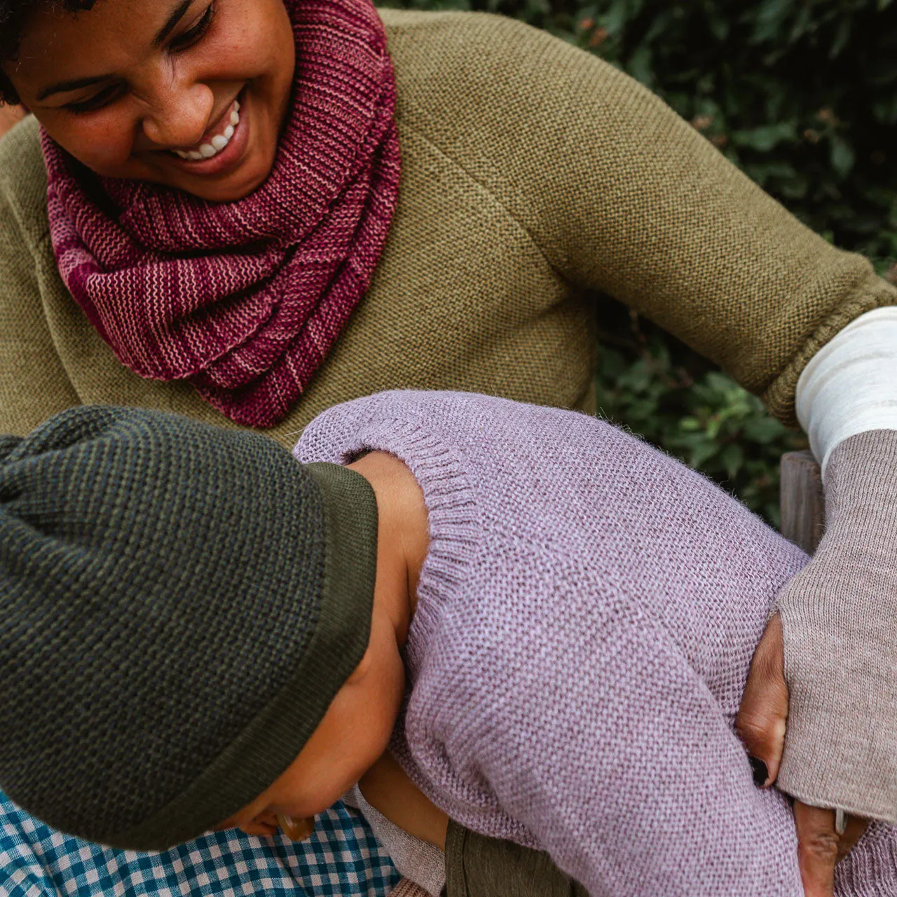 Lise Sweater in Baby Alpaca - Lavender (1-7y)