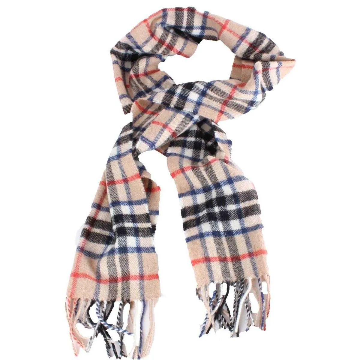 Locharron of Scotland Bowhill Thompson Lambswool Scarf - Camel