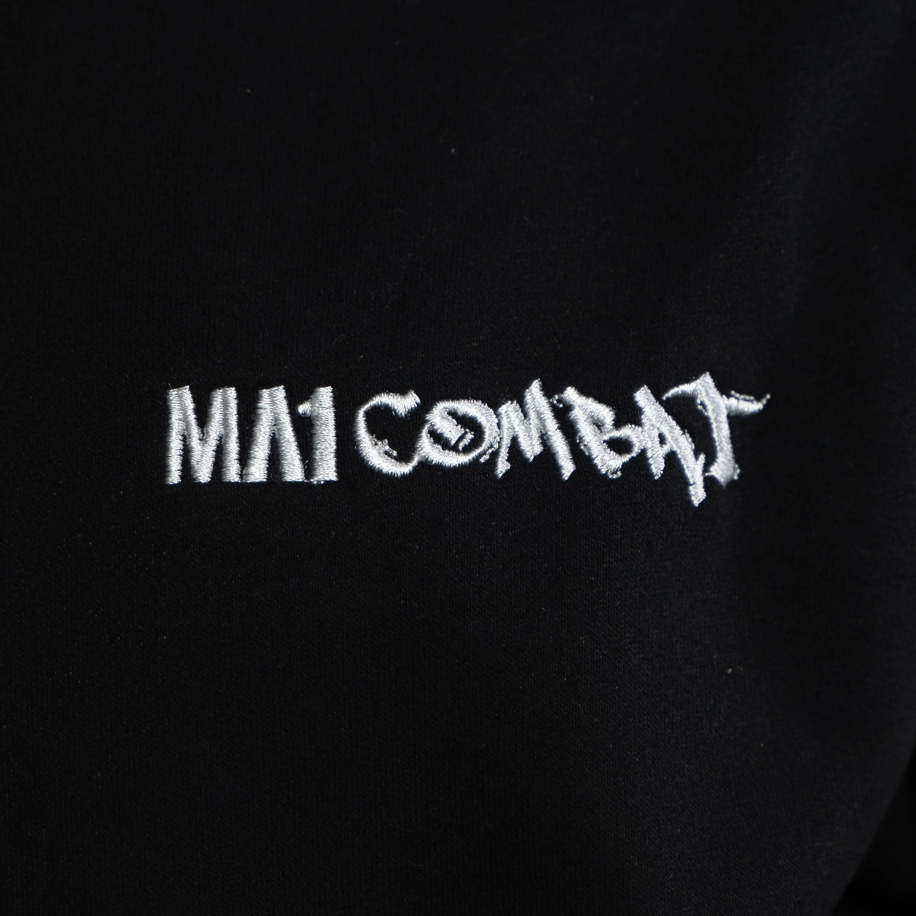 MA1 Combat Black High Neck Hoodie