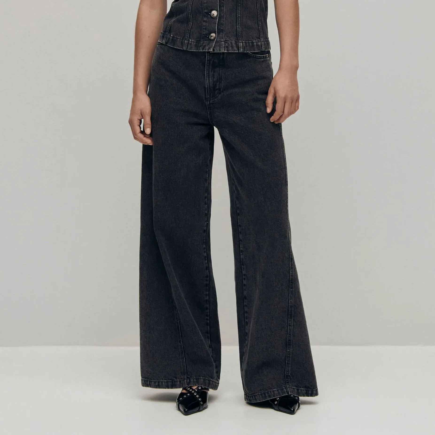 Magda Black Denim Pants