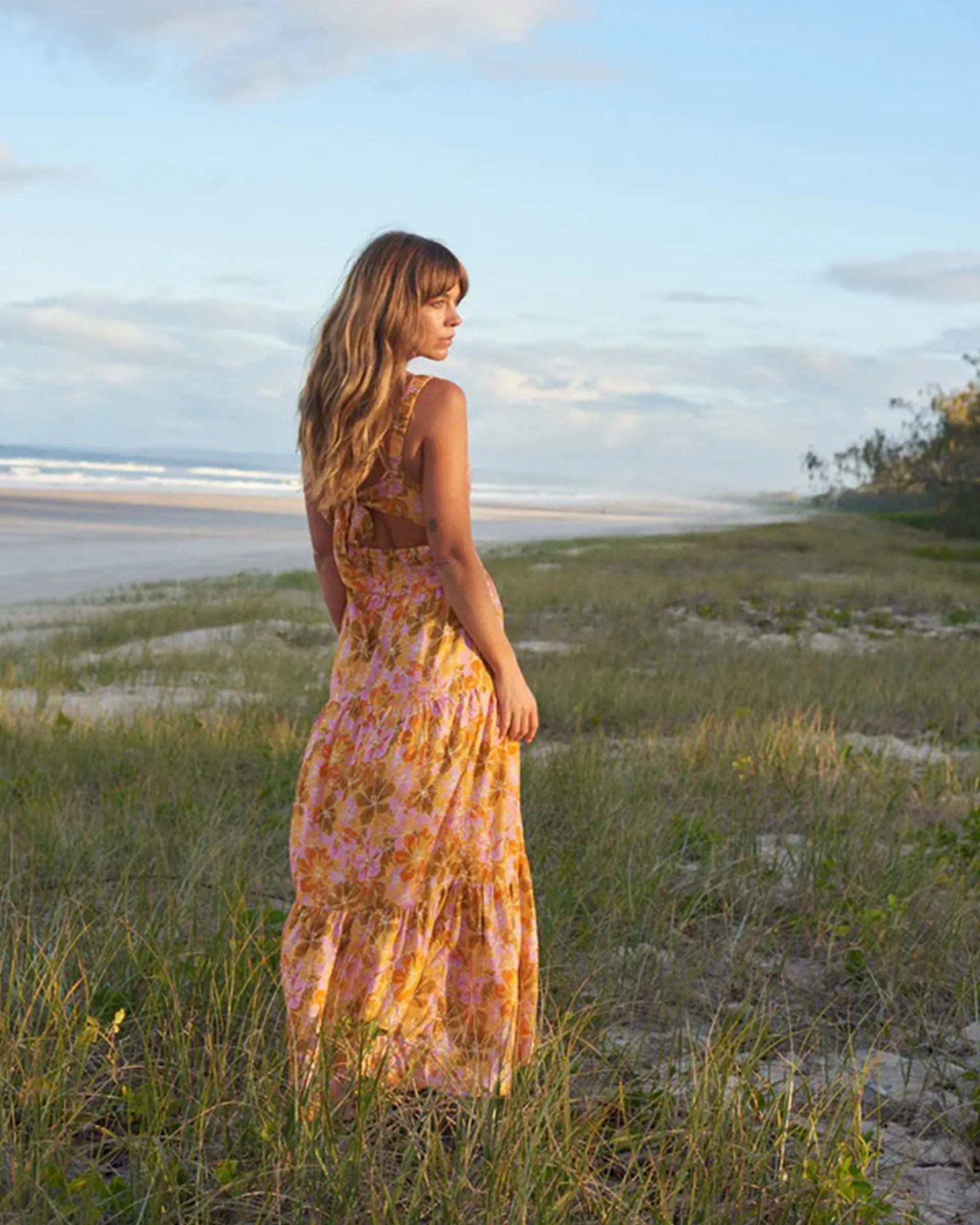 Mahana Floral Tiered Maxi Dress