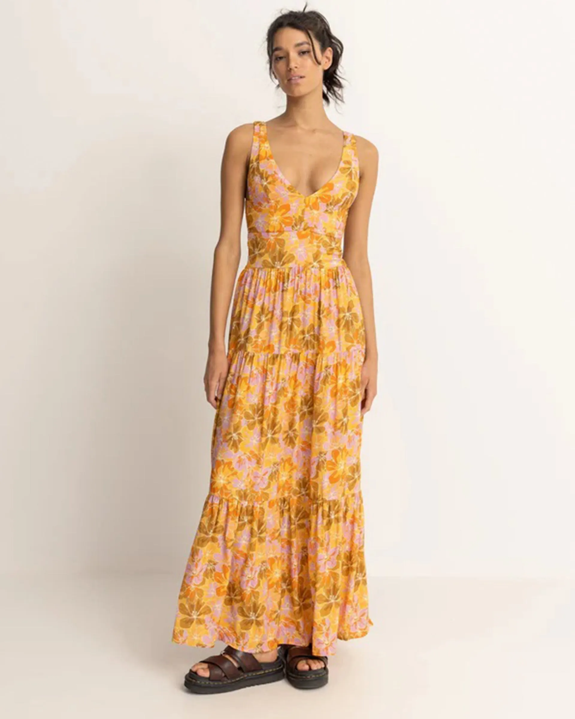 Mahana Floral Tiered Maxi Dress