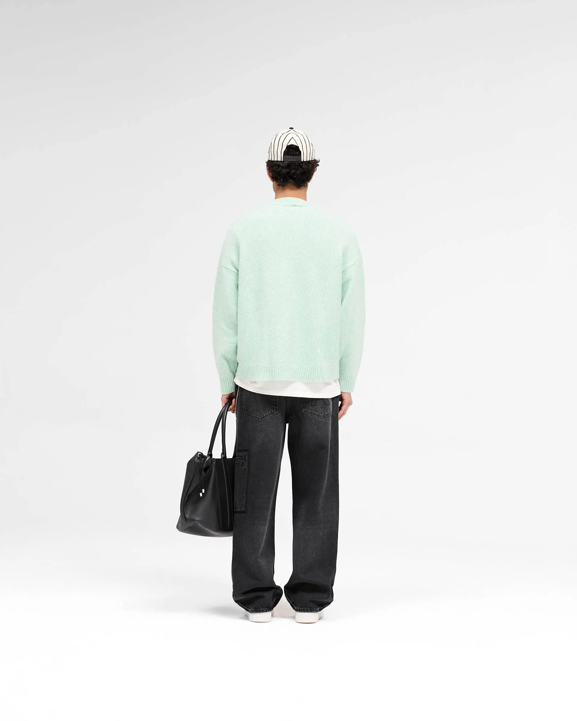 Marled Knit Jumper - Matcha