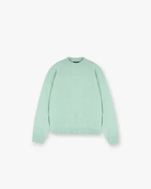 Marled Knit Jumper - Matcha