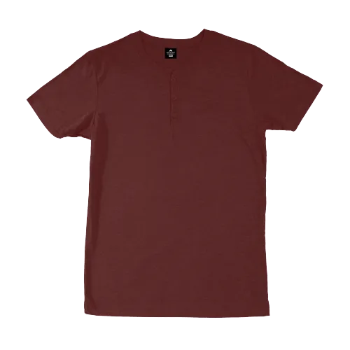 Maroon Henley T-Shirt