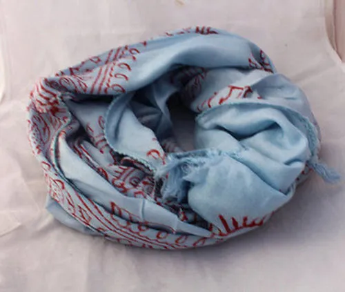 Medium Om Prayer Scarves with Fringes