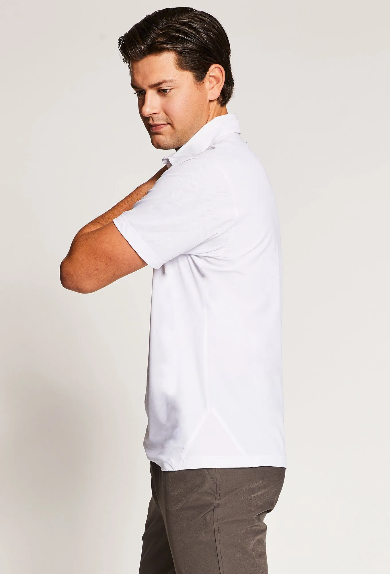 mens mesh polo