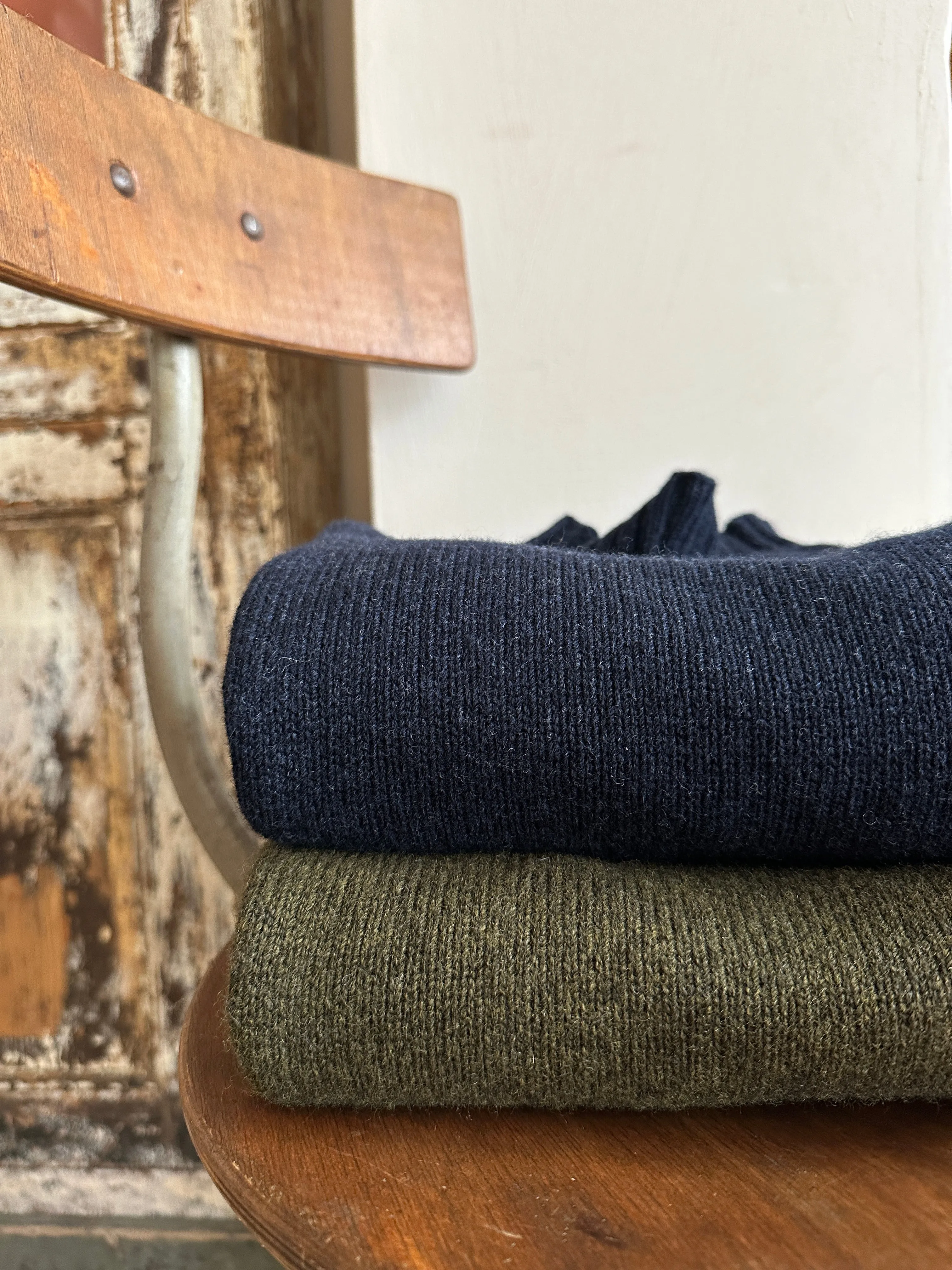 Men's Roll Neck Cashmere Mix Jumper