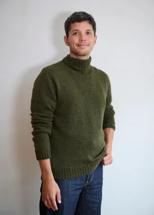 Men's Roll Neck Cashmere Mix Jumper