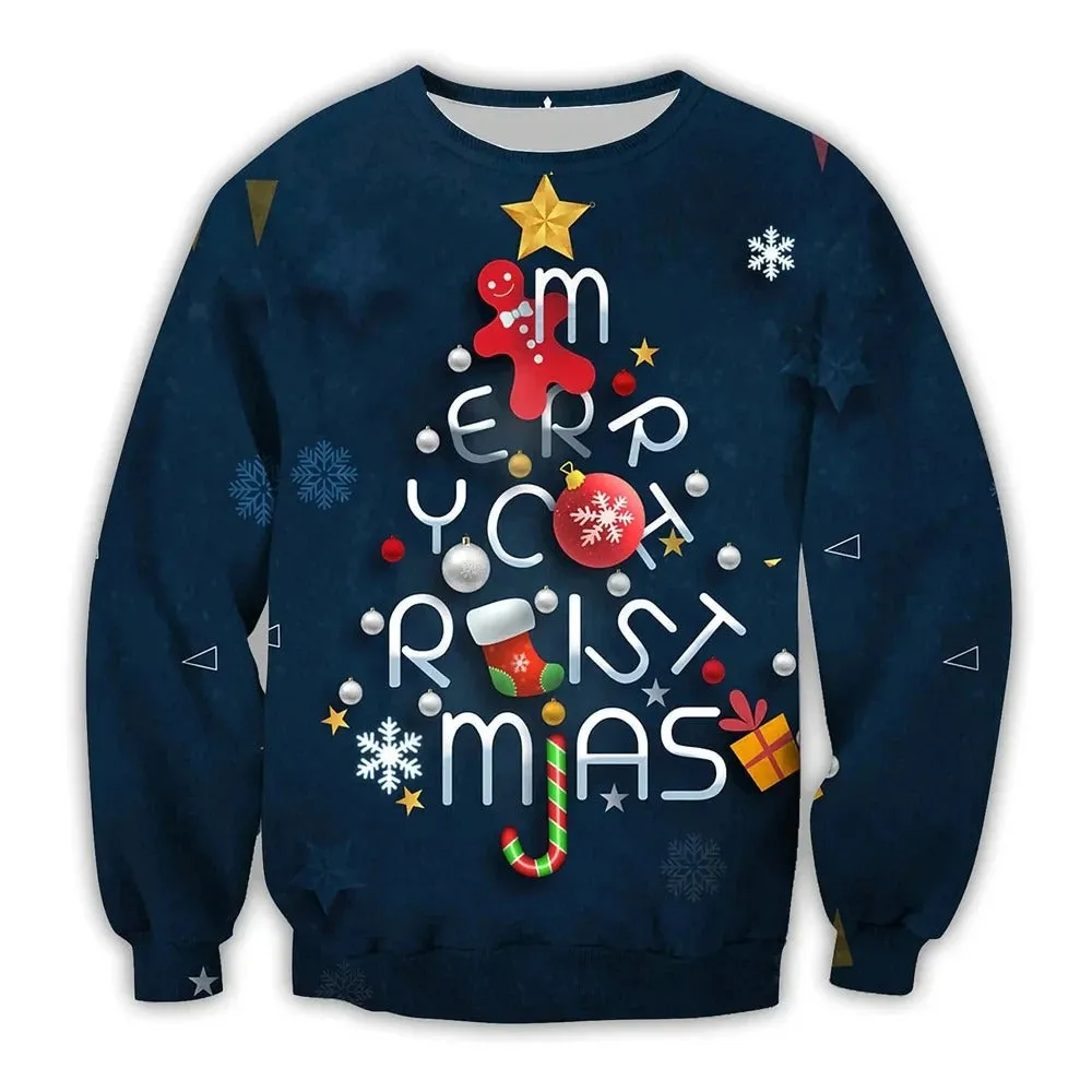 Men's Warm Christmas Themed Jumper | Ideal for Autumn/Winter