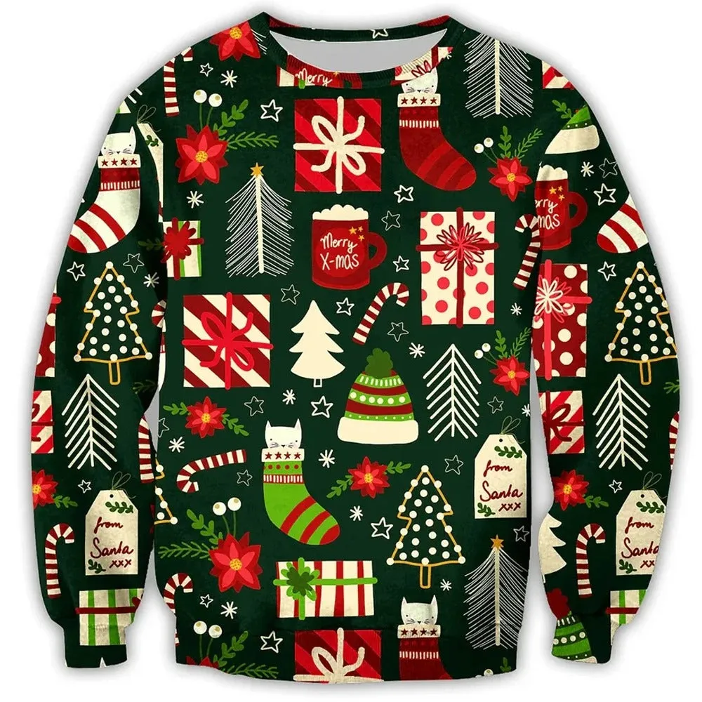 Men's Warm Christmas Themed Jumper | Ideal for Autumn/Winter