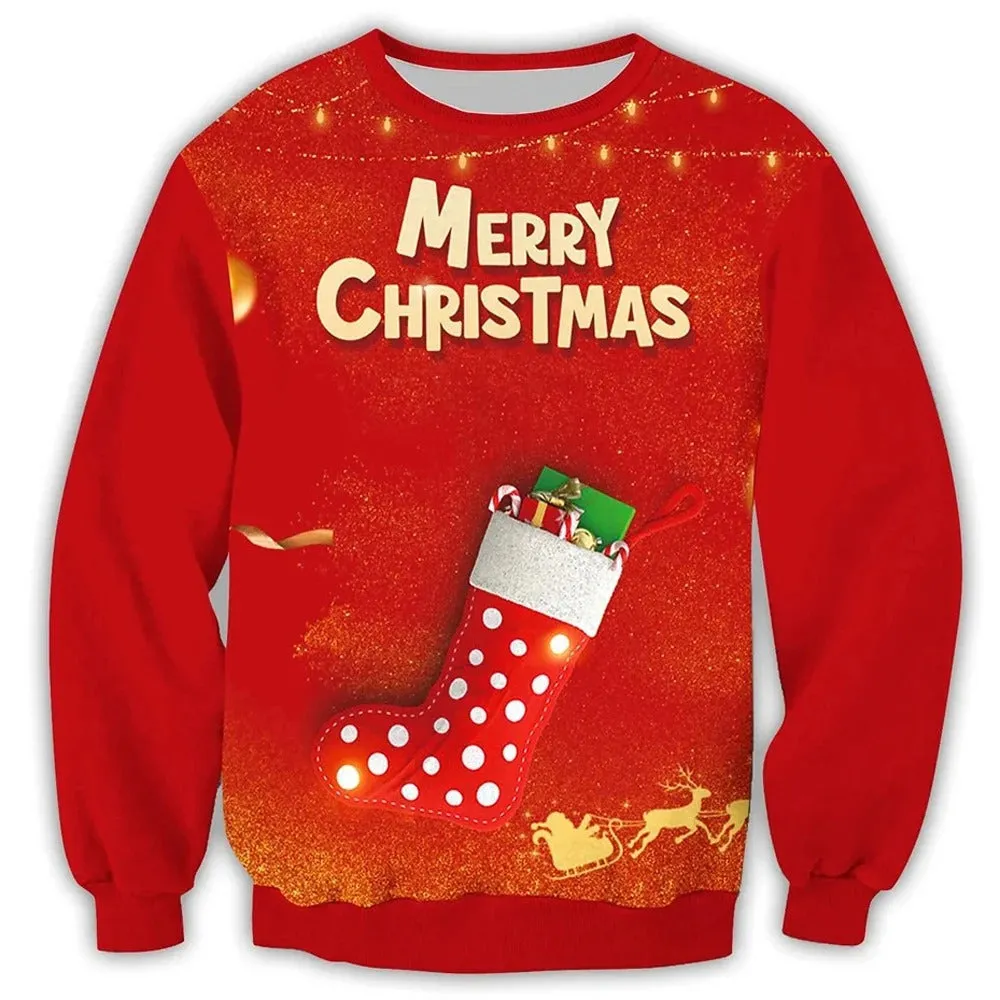 Men's Warm Christmas Themed Jumper | Ideal for Autumn/Winter