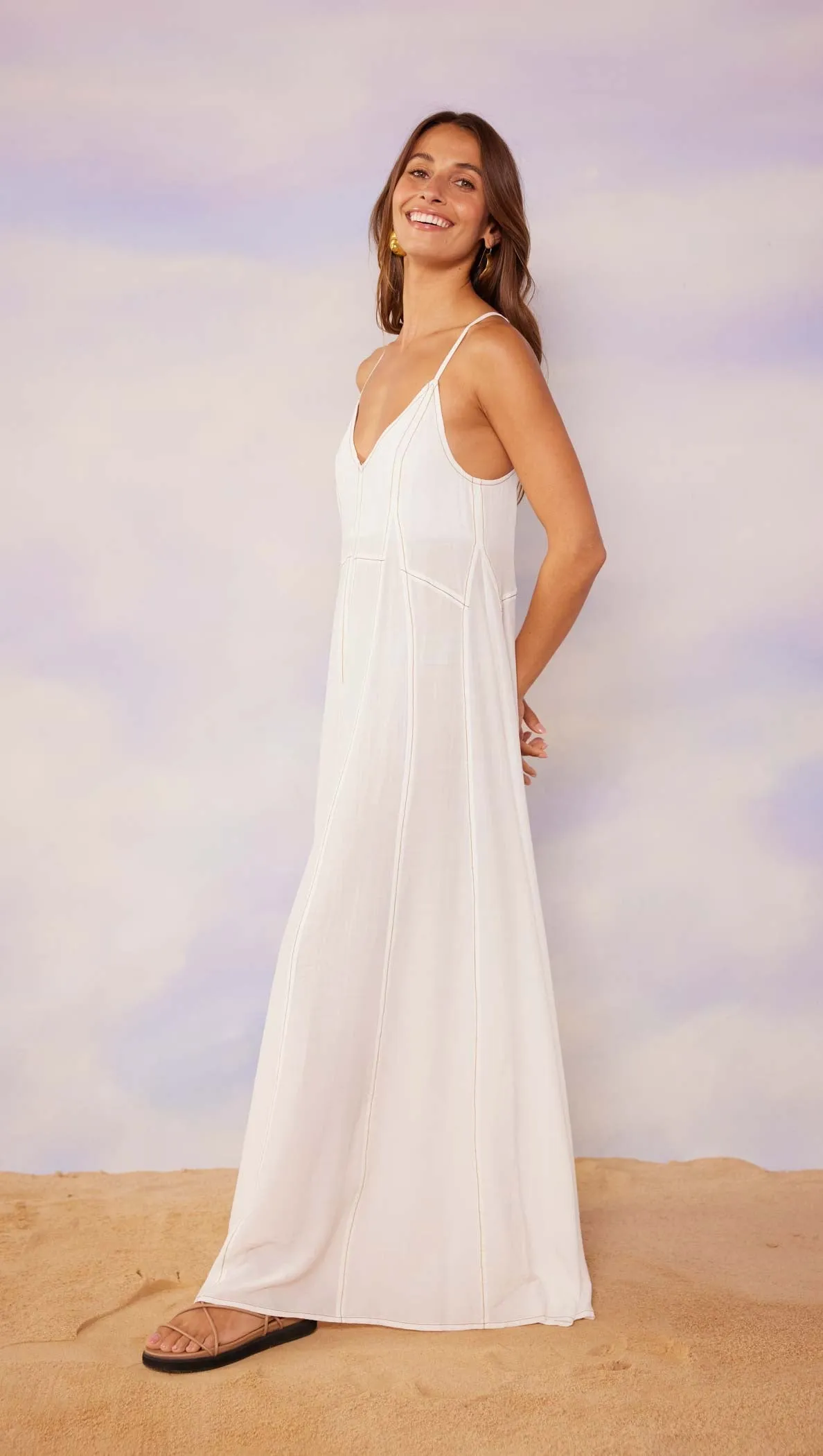 Minkpink Kenzie Maxi Dress in White