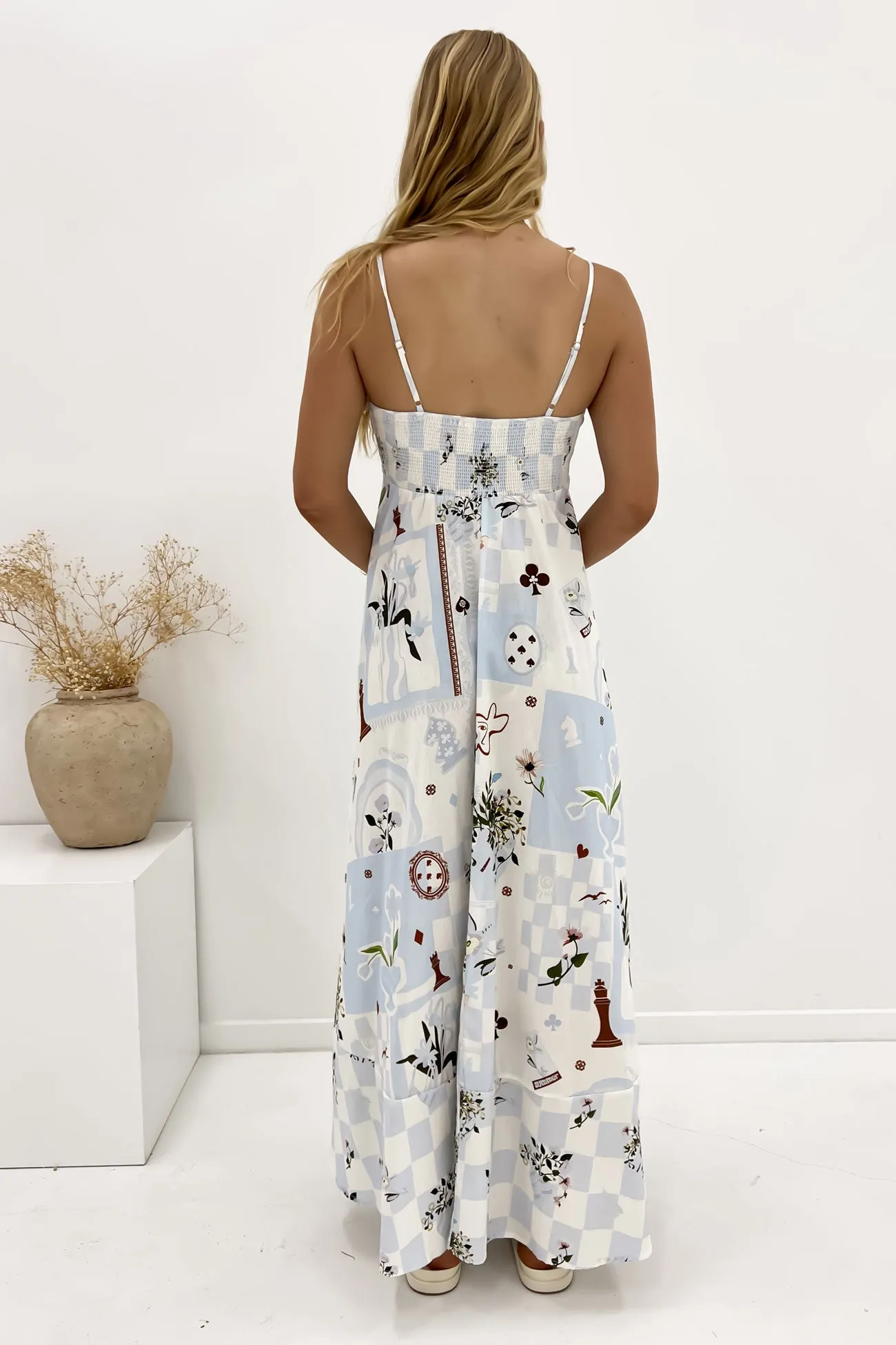 Minnie Maxi Dress Blue Wonderland