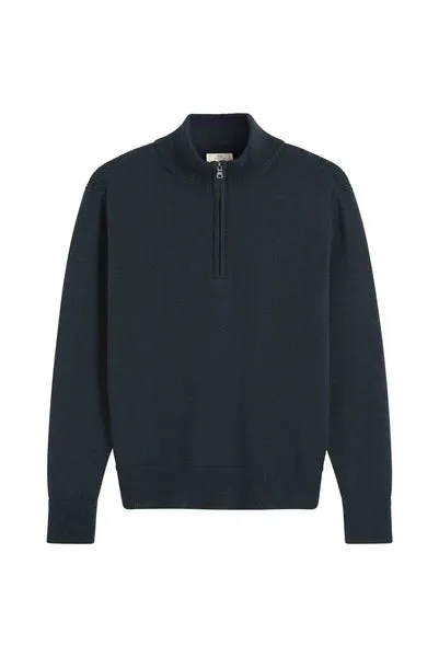 M.J. Bale - Perry Half Zip Sweater - Racing Green