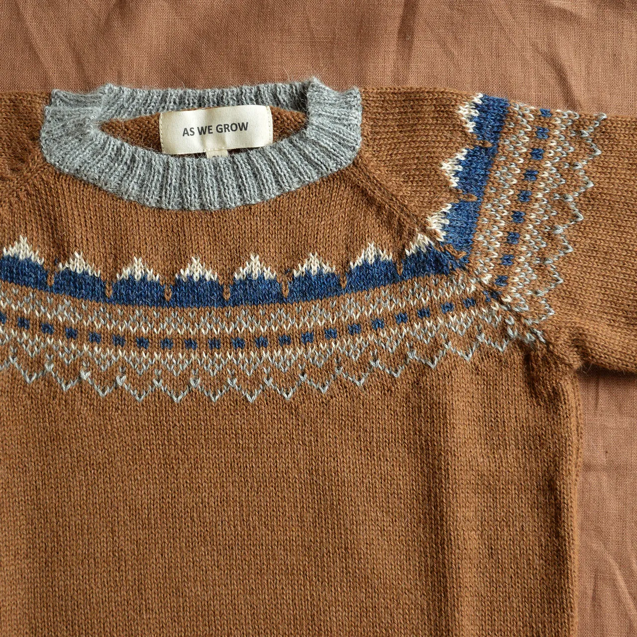 Mountain Sweater - 100% Baby Alpaca - Camel (18m-3y) *Last ones