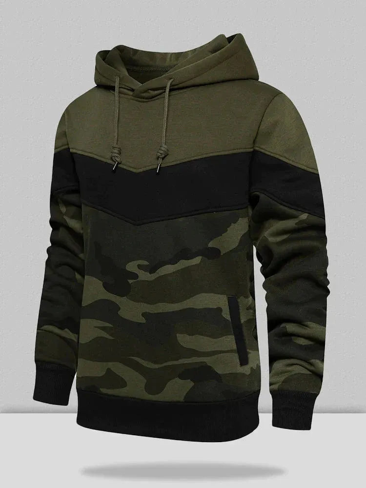 Multicolor camo hoodie jumper