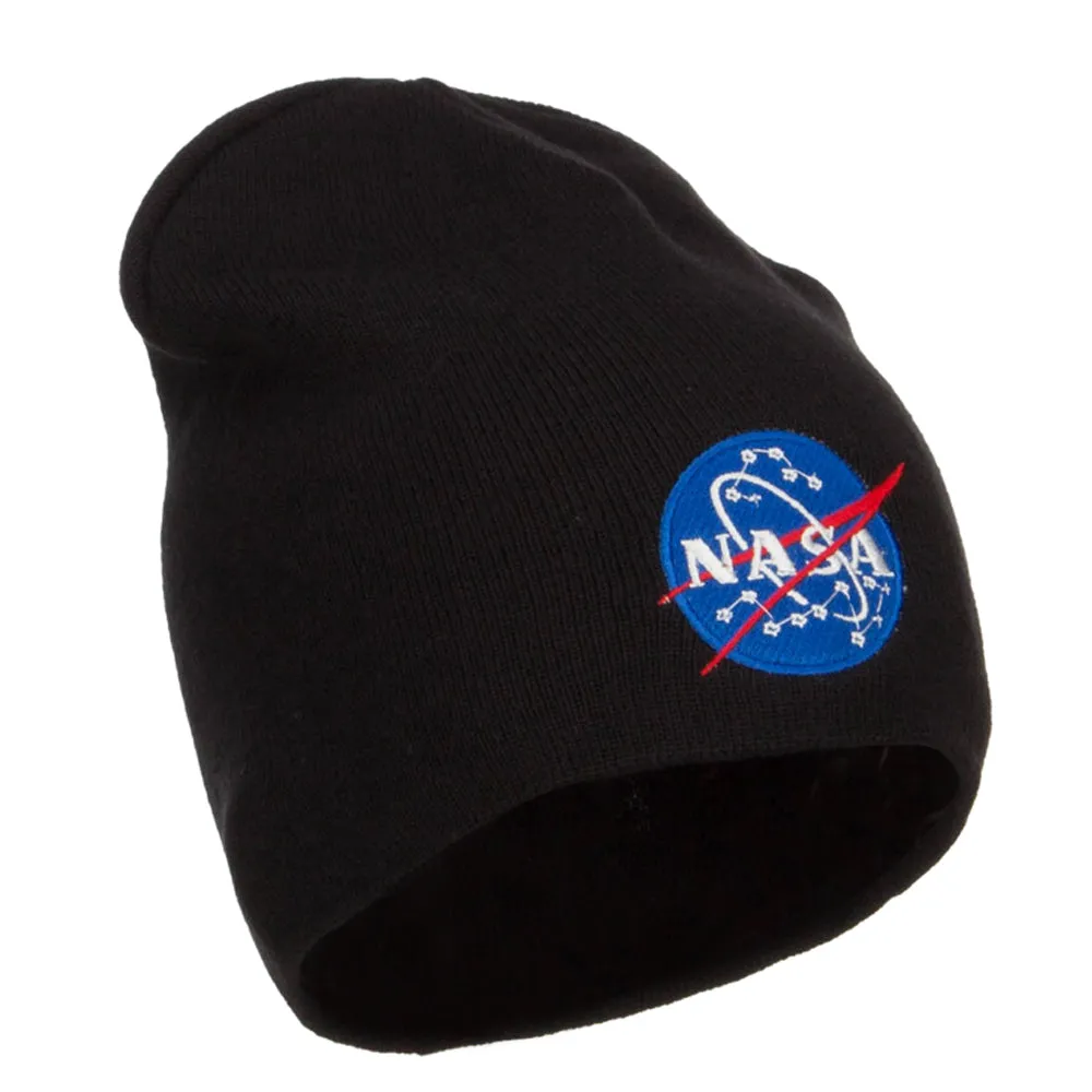 NASA Insignia Embroidered Big Cotton Beanie