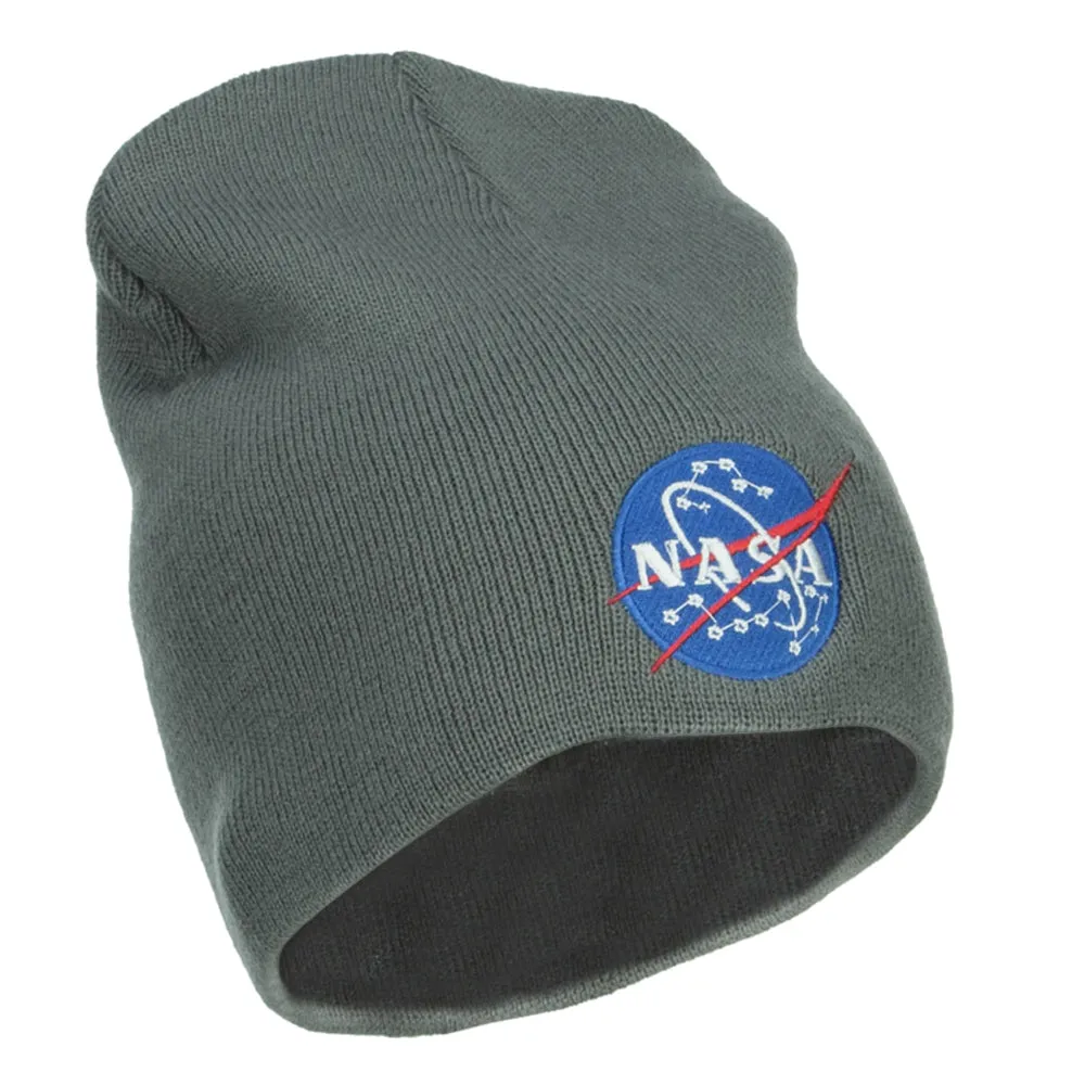 NASA Insignia Embroidered Big Cotton Beanie