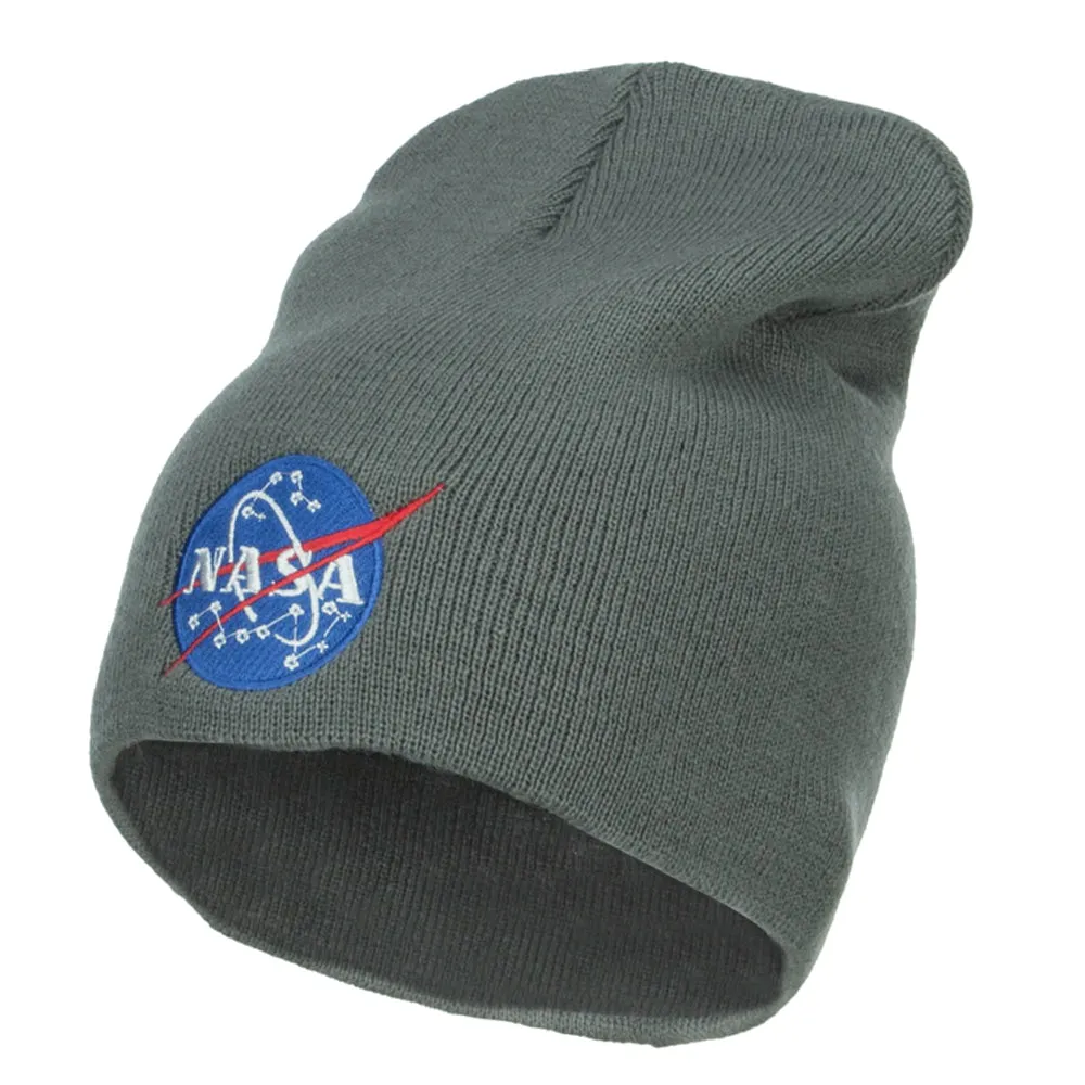 NASA Insignia Embroidered Big Cotton Beanie