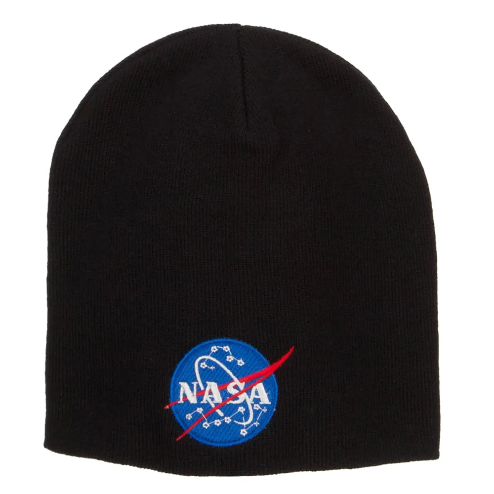 NASA Insignia Embroidered Big Cotton Beanie