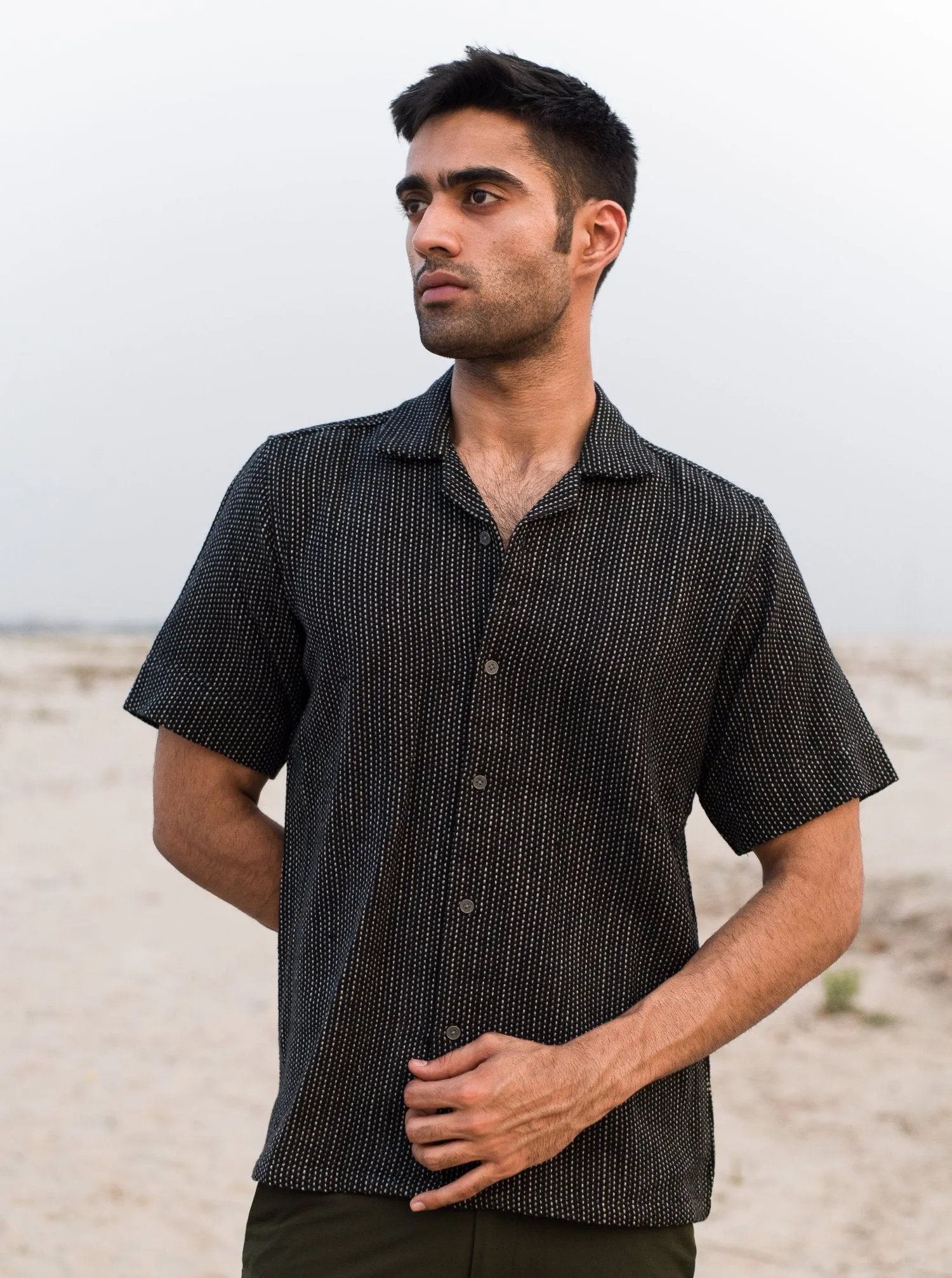 Nordic Breeze Handwoven Cotton Shirt