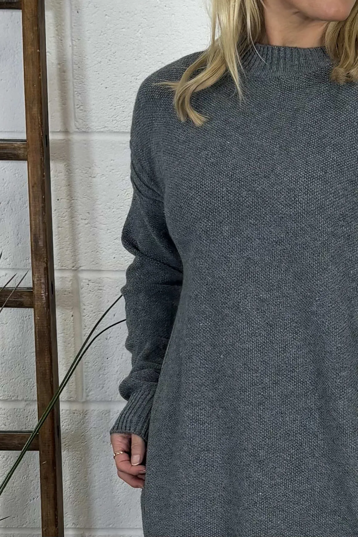 Odessa Knitted Jumper Mid Grey