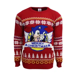 Official Classic Sonic the Hedgehog Christmas Jumper / Ugly Sweater