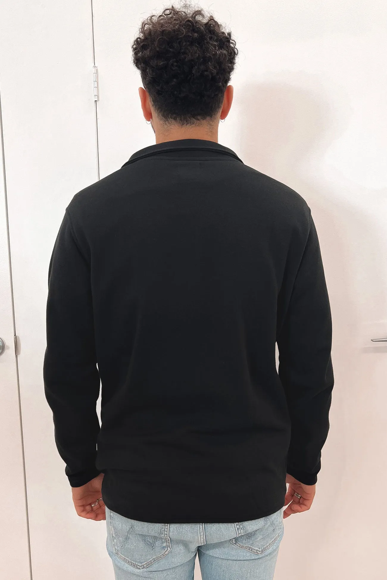 One And Only Quarter Zip Fleece Black