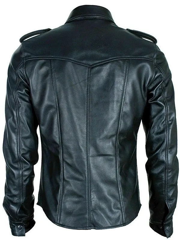 Original Leather Police Shirt - Long Sleeves