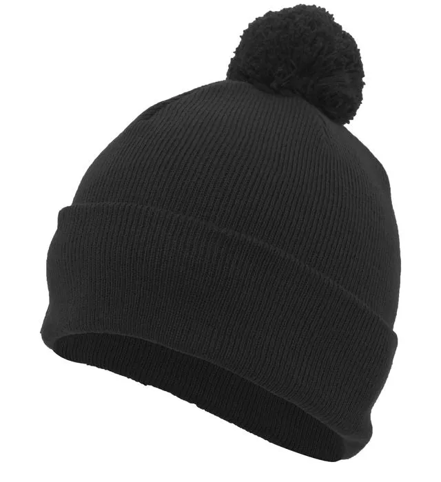 Pacific Headwear Knit Fold Over Pom-Pom Beanie