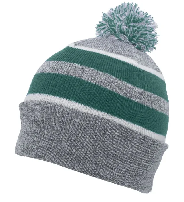 Pacific Headwear Knit Fold Over Pom-Pom Beanie