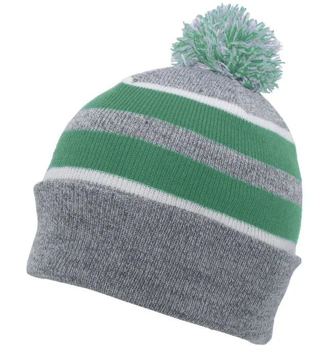 Pacific Headwear Knit Fold Over Pom-Pom Beanie