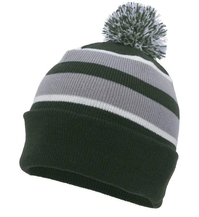 Pacific Headwear Knit Fold Over Pom-Pom Beanie