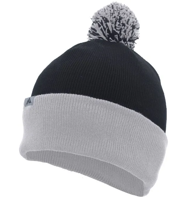 Pacific Headwear Knit Fold Over Pom-Pom Beanie