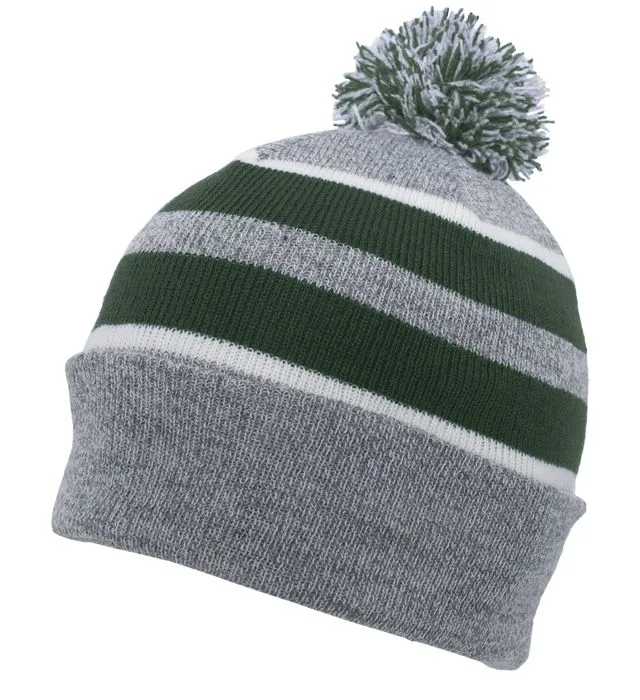 Pacific Headwear Knit Fold Over Pom-Pom Beanie