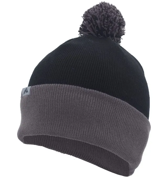 Pacific Headwear Knit Fold Over Pom-Pom Beanie