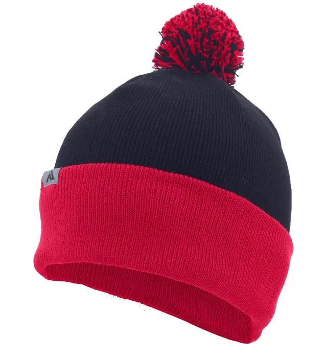 Pacific Headwear Knit Fold Over Pom-Pom Beanie