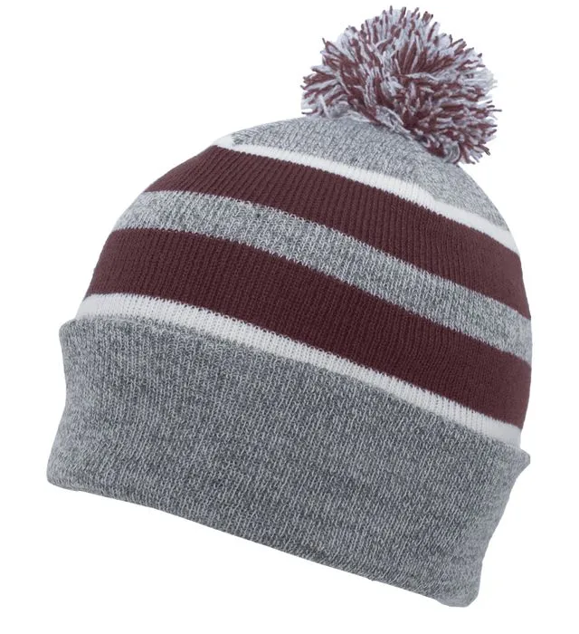 Pacific Headwear Knit Fold Over Pom-Pom Beanie