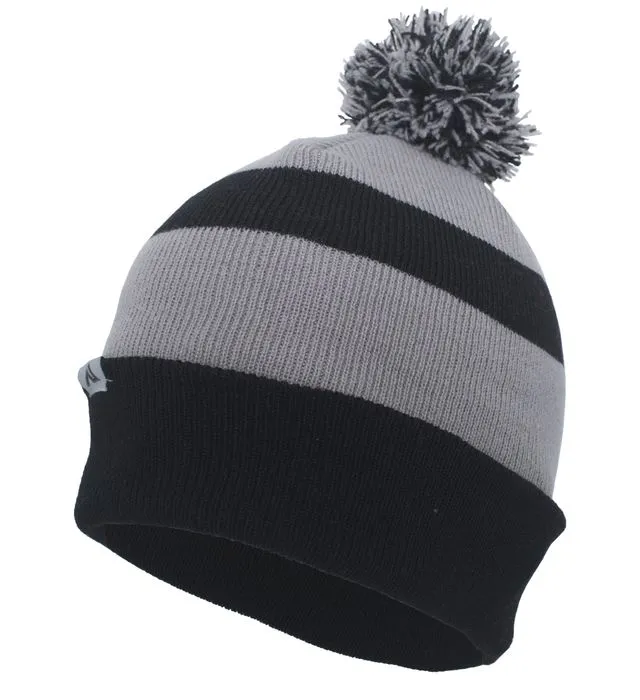 Pacific Headwear Knit Fold Over Pom-Pom Beanie