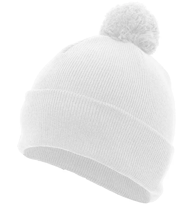 Pacific Headwear Knit Fold Over Pom-Pom Beanie