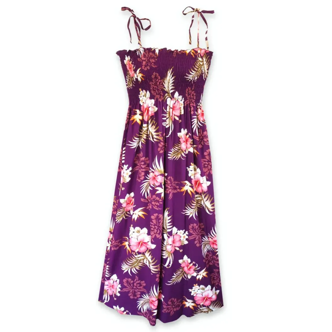 Passion Purple Maxi Hawaiian Dress