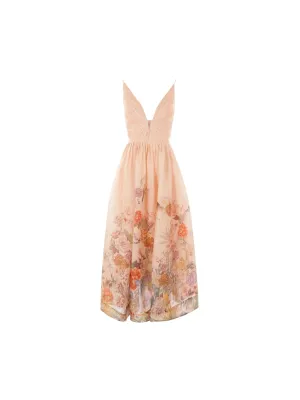 Pavilion Floral Linen Dress