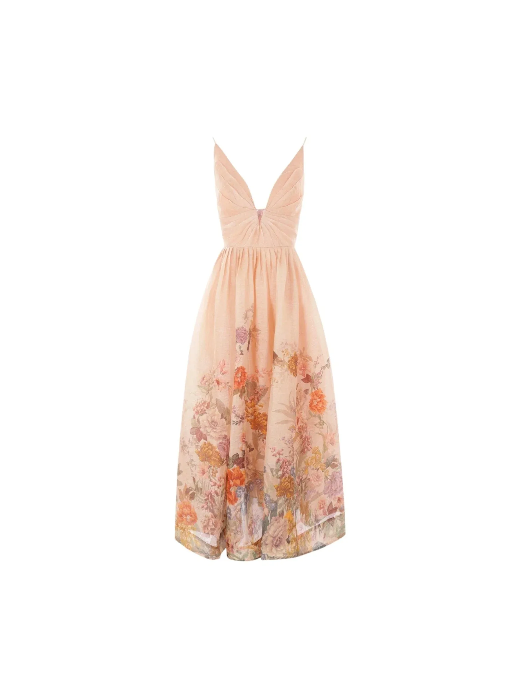 Pavilion Floral Linen Dress